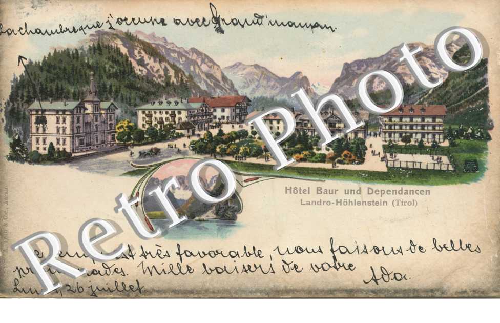 Hohlenstein, Hotel Baur und Dependancen