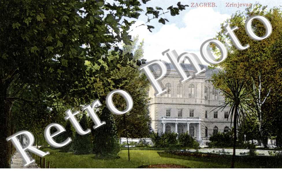 Avenue Zrinjevac avec l'Academie Yougoslave