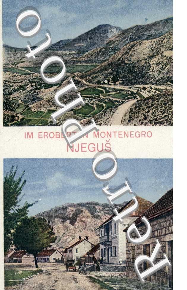 Njegus, Im Eroberten Montenegro