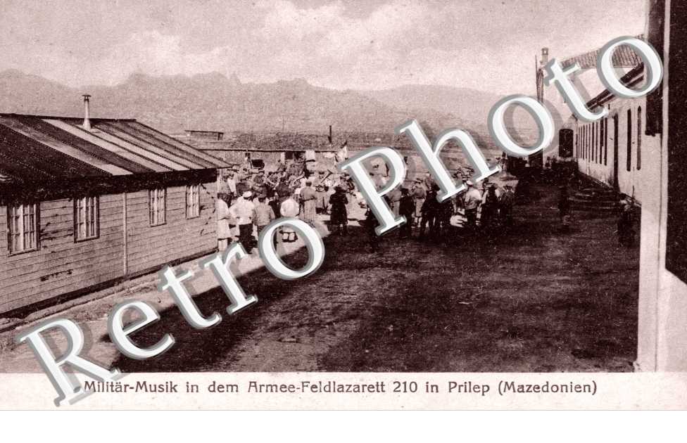 Militar Musik in dem Armee Feldlazarett