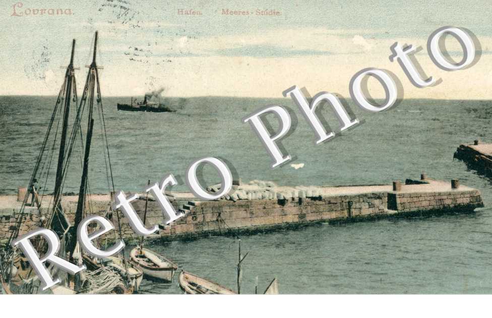 Lovrana, Hafen, Meeres Studie