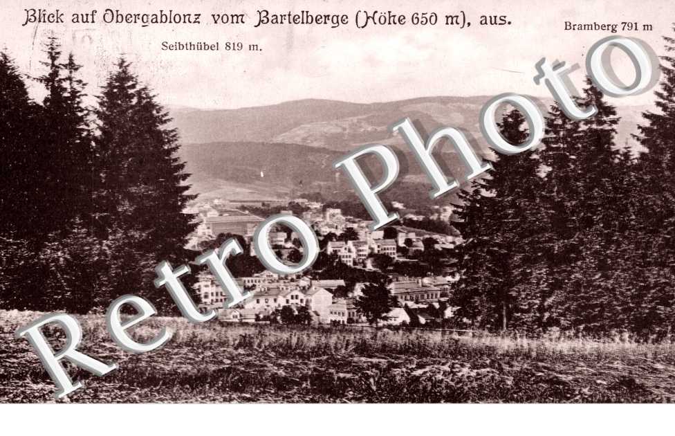 Blick auf Obergablondz vom Bartelberge