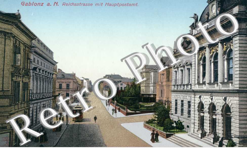 Reichsstrasse mit Hauptpostamt
