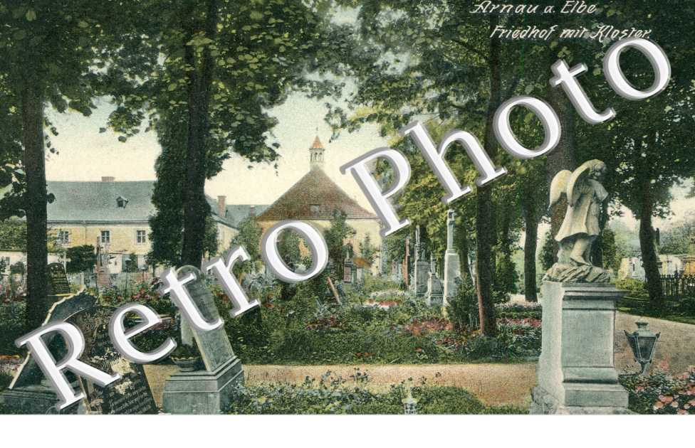 Arnau a. Elbe, Friedhof mit Kloster