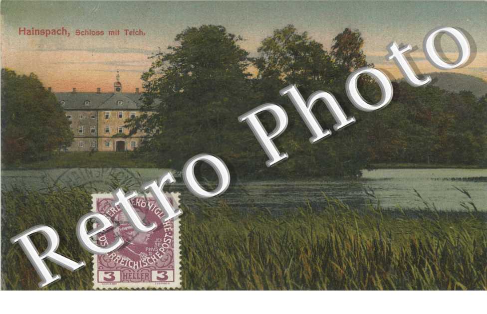 Hainspach, Schloss mit Teich