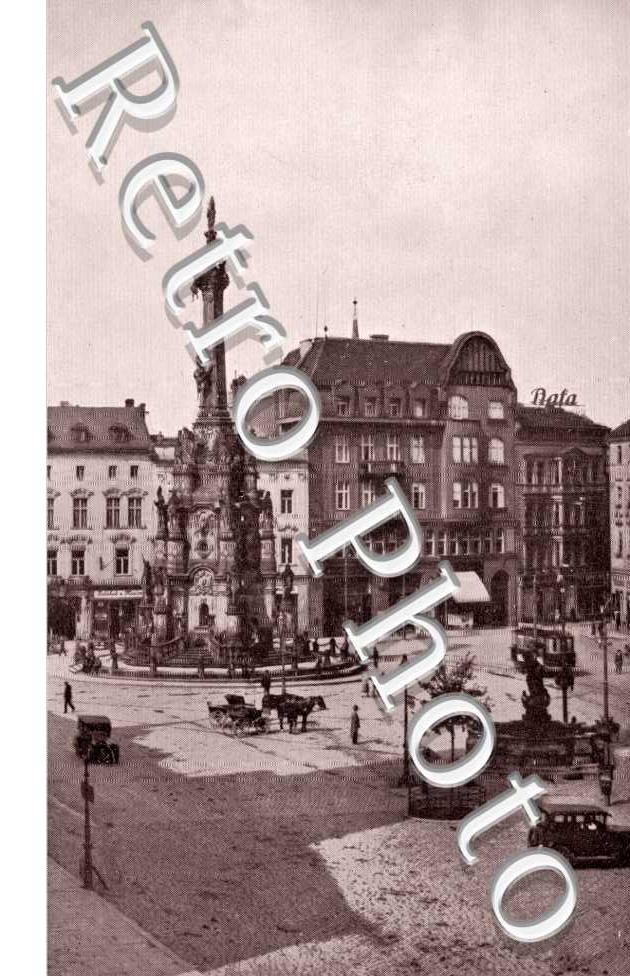 Olmutz, Masarykplatz mit der Dreifaltigkeits Saule
