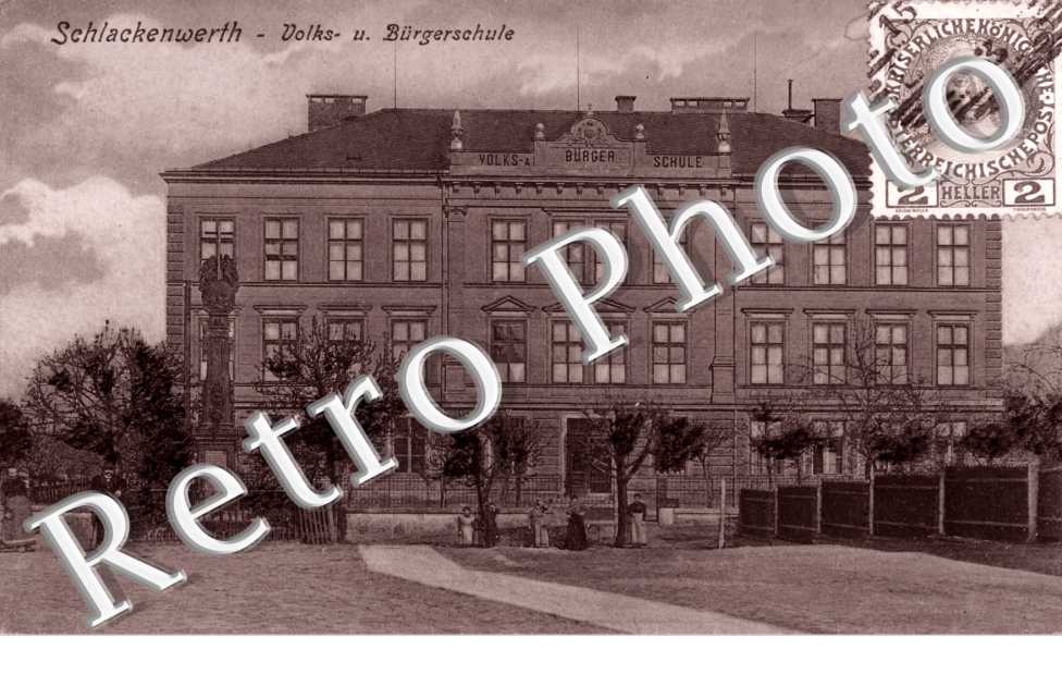 Schlackenwerth, Volks u. Burgerschule