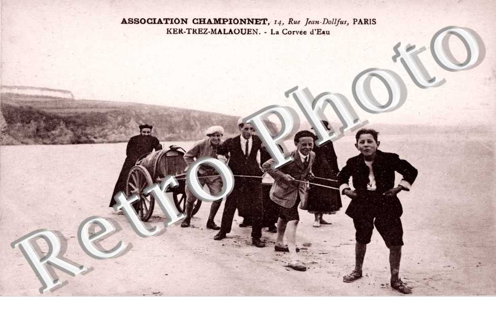 KER TREZ MALAOUEN Association Championnet 14 rue Jean Dollfus Paris  La corvee d'eau