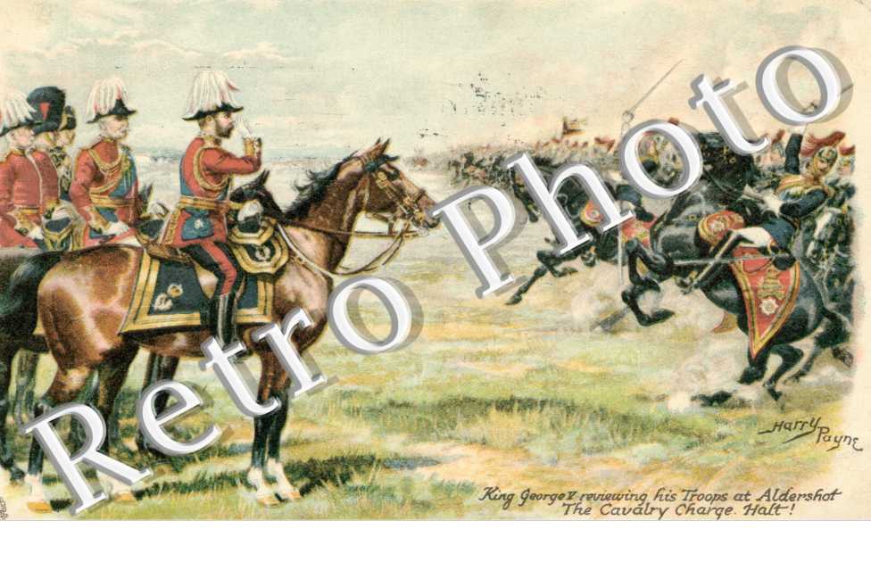 King George V reviewing his Troops