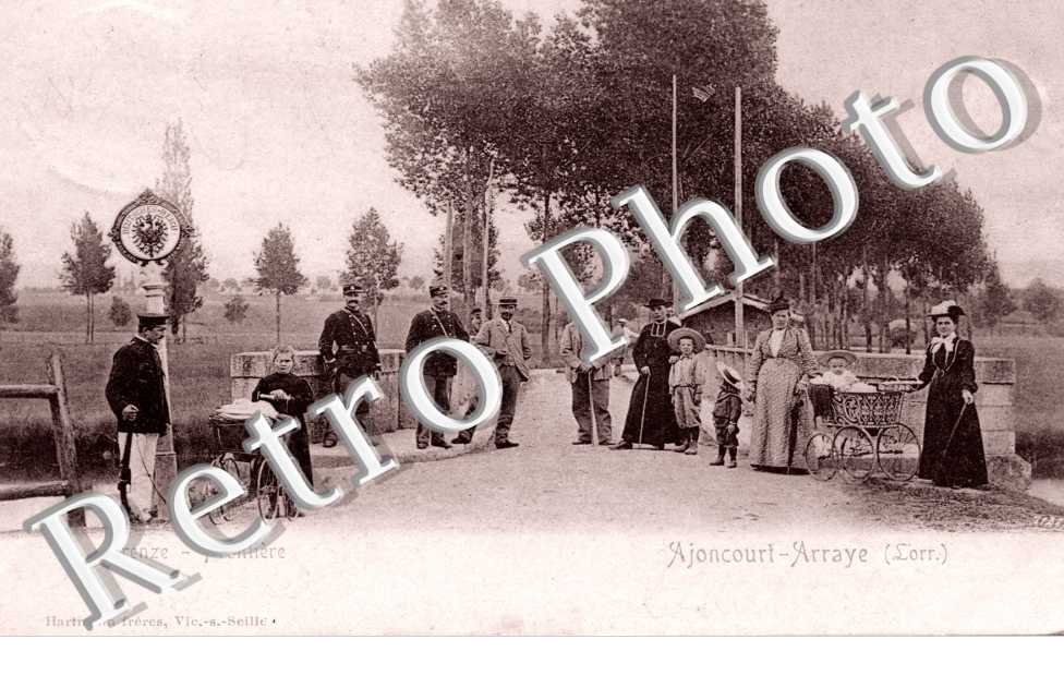 AJONCOURT ARRAYE  le pont frontiere