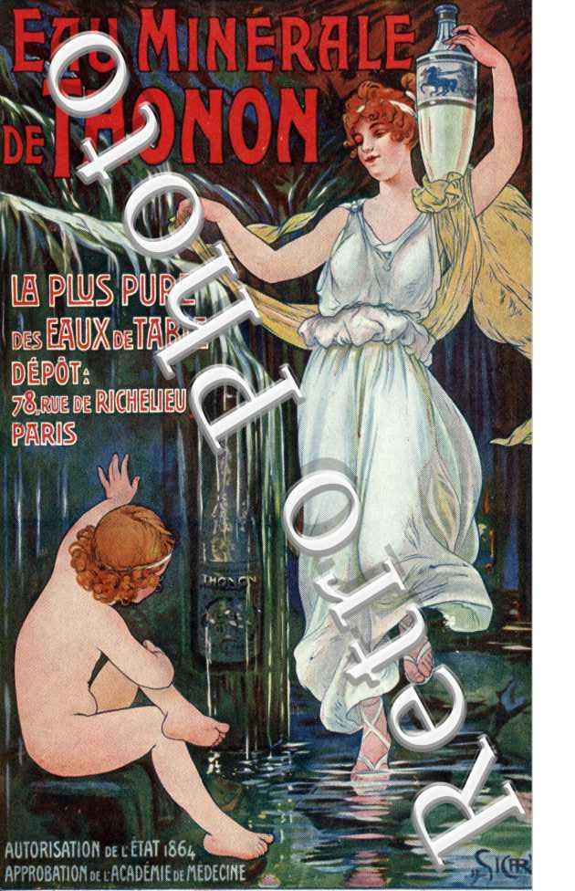 Eau Minérale de Thonon -  la plus pure des eaux de table, 78 rue de richelieu PARIS