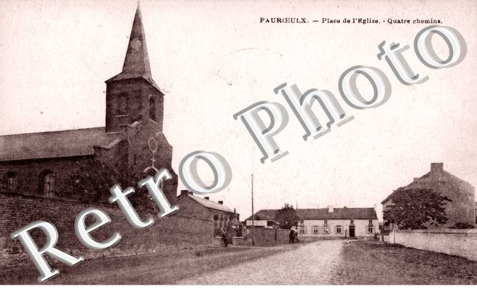 Fauroeulx, Place de l'Eglise, Quatre Chemins