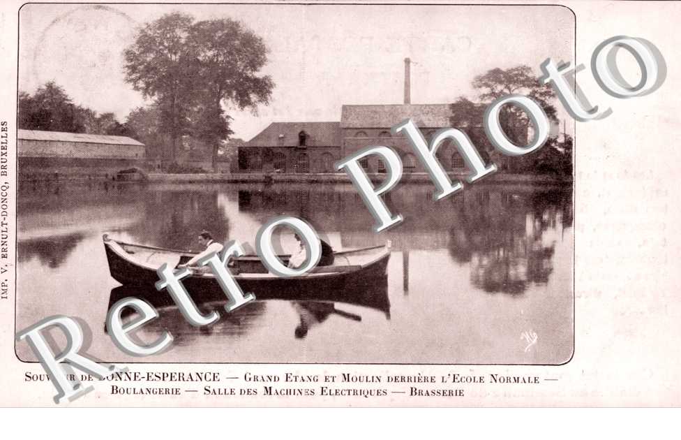 Souvenir de Bonne Espérance  Grand étang et moulin derrière l'école Normale