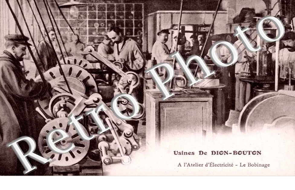 Usines De Dion Bouton Atelier d'electricite le bobinage