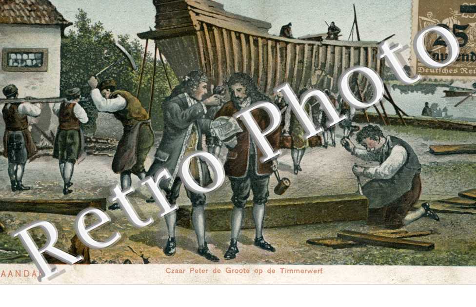 Czaar peter de Groote op de Timmerwerf