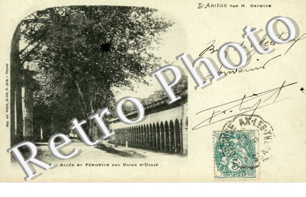 Allee et Peristyle des bains