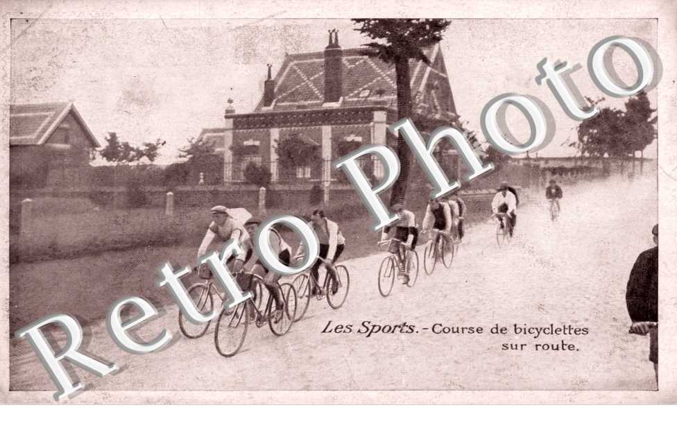 Course de bicylettes sur route
