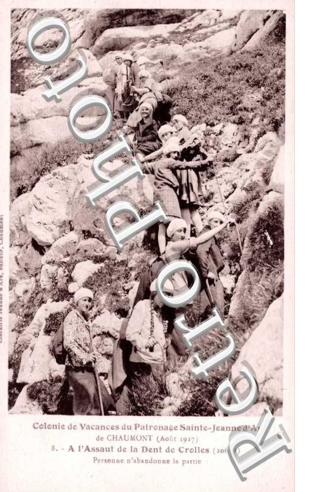 A l'assaut de la Dent de Crolles colonie de vacances du patronage Sainte Jeanne d'Arc 