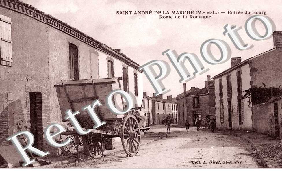 entrée du bourg, route de la Romagne