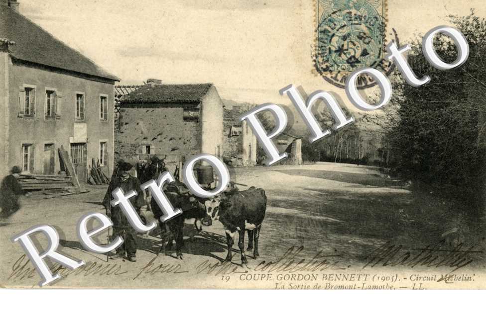 Coupe Gordon Bennett  1905 Circuit Michelin la sortie du village