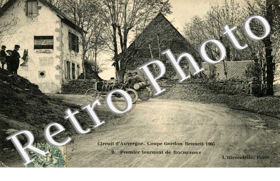 Coupe Gordon Bennett  1905 Circuit Michelin Premier tournant