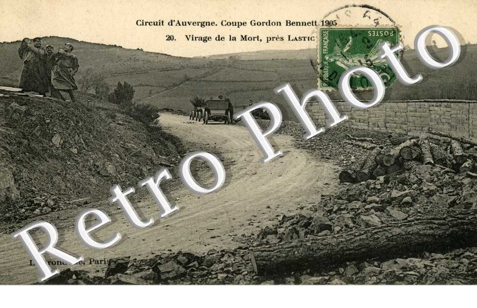 Coupe Gordon Bennett  1905 Circuit Michelin virage de la mort