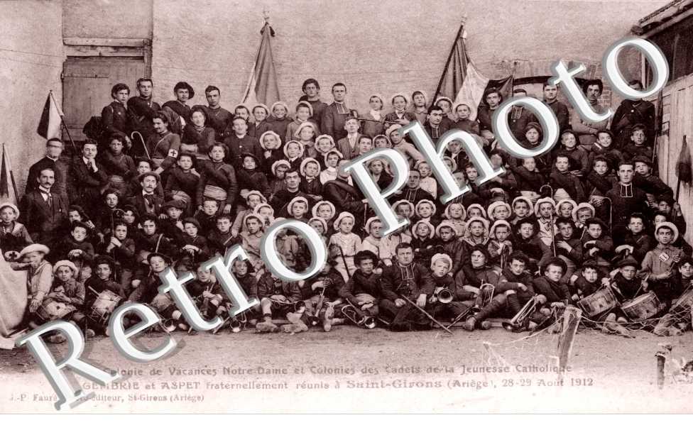 Colonie de vacances a Saint Girons 28-29 aout 1912