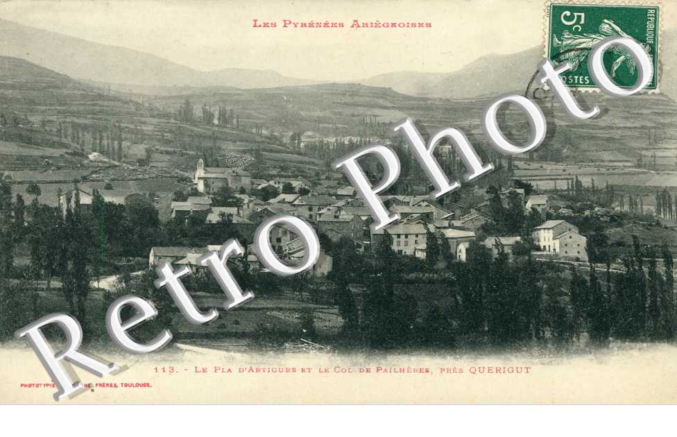 Le Pla d'Artigues et le Col de Pailheres