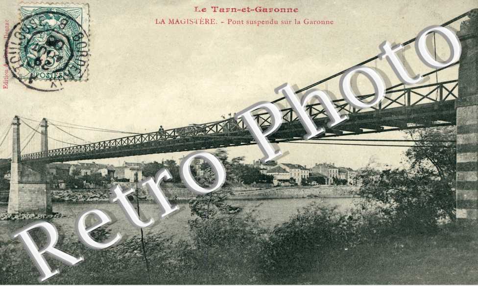 POnt suspendu sur la Garonne