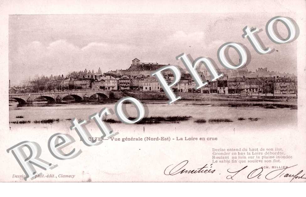 vue generale (nord-est) La Loire en crue