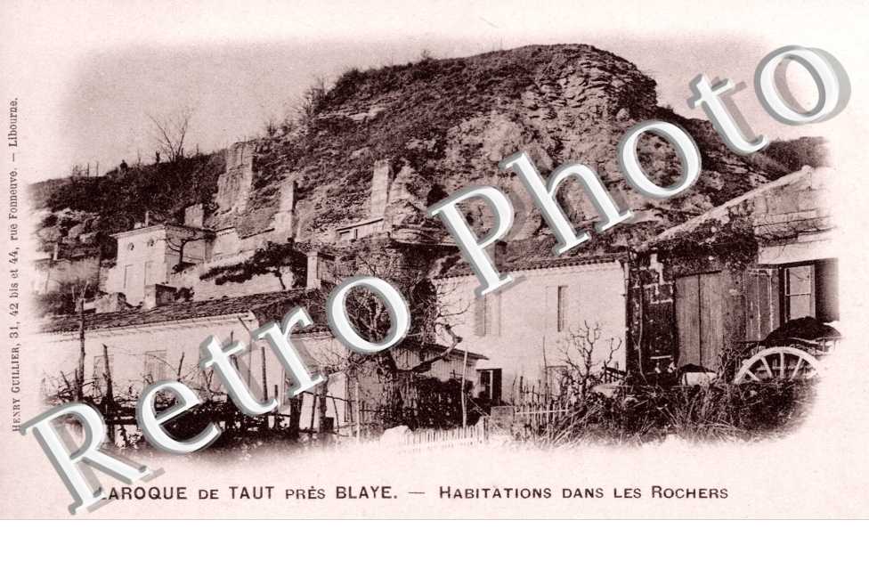 LAROQUE DE TAUT  habitations dans les rochers
