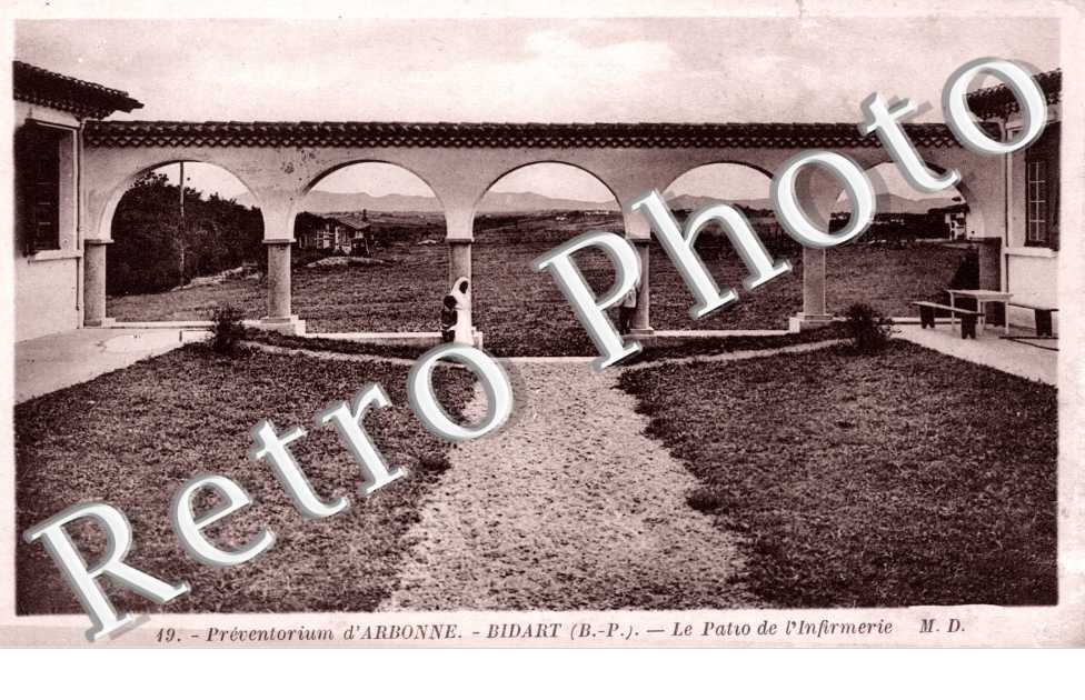 preventorium Le patio de l'infirmerie
