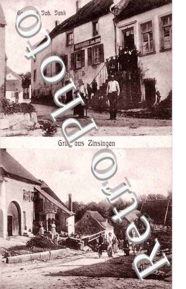 Gruss aus Zinsingen, Gasthaus Johannes Junk