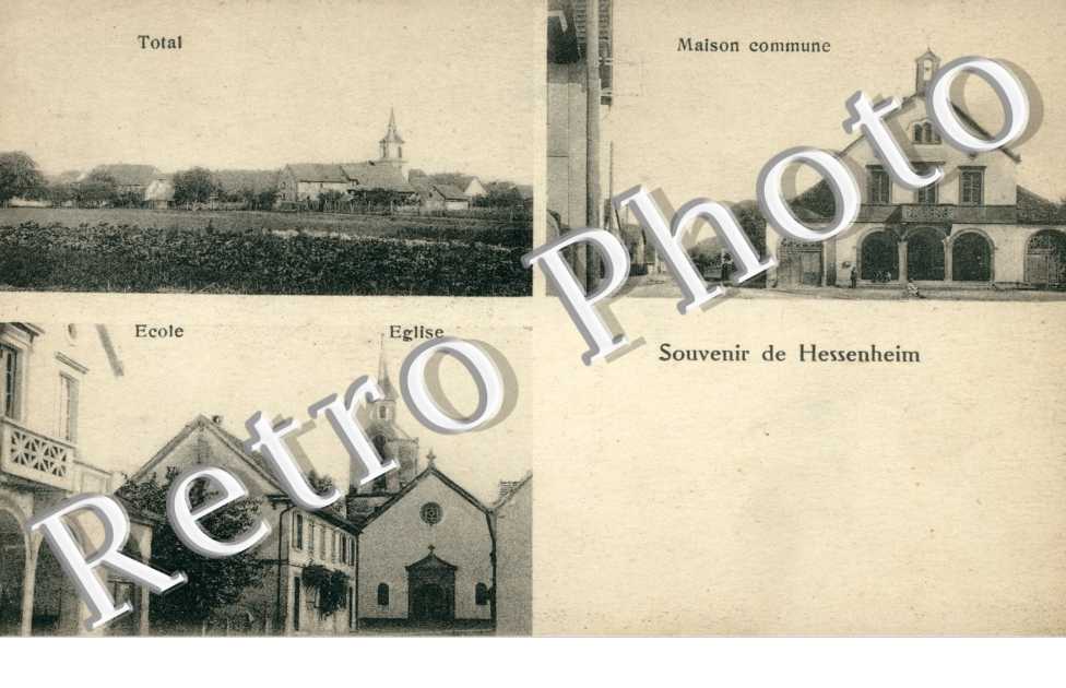 Vue générale, école et église