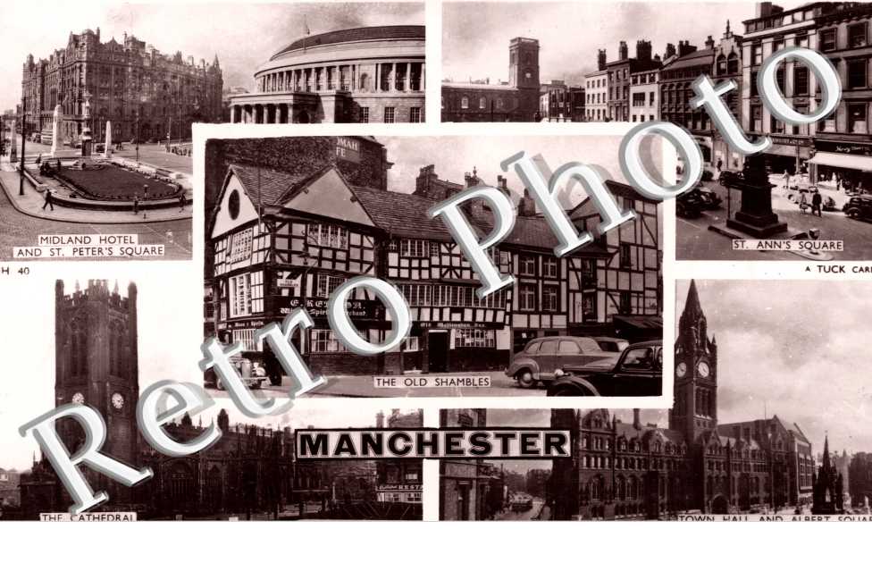 Saint Anne's Square, the Cathedral, Town Hall and Albert Square