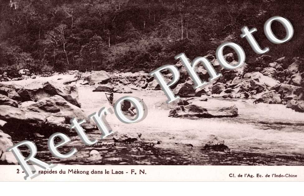 les rapides du Me Kong dans le Laos