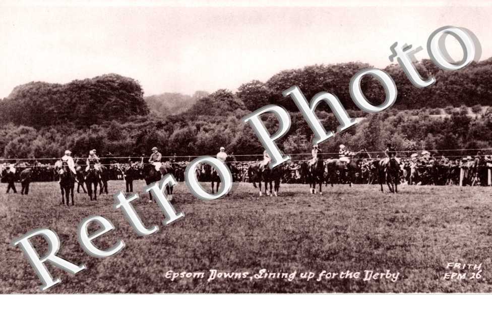 Epsom Downs Lining up for the Derby