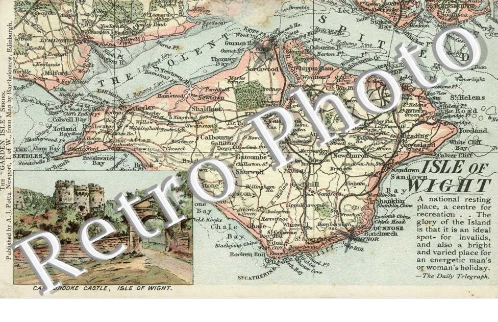 Carte geographique de l'Ile de Man