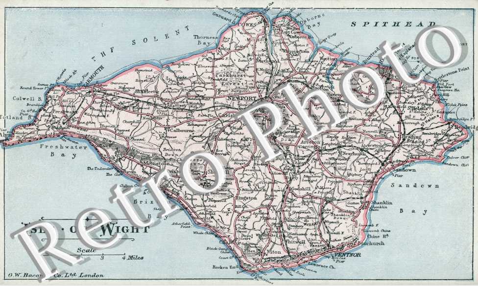 Carte geographique de l'Ile de Man