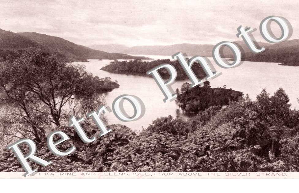 Loch Katrine and Ellen's Isle from the Silver Strand