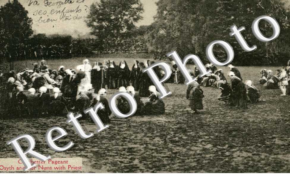 Colchester Pageant, Osyth and her Nuns with Priest