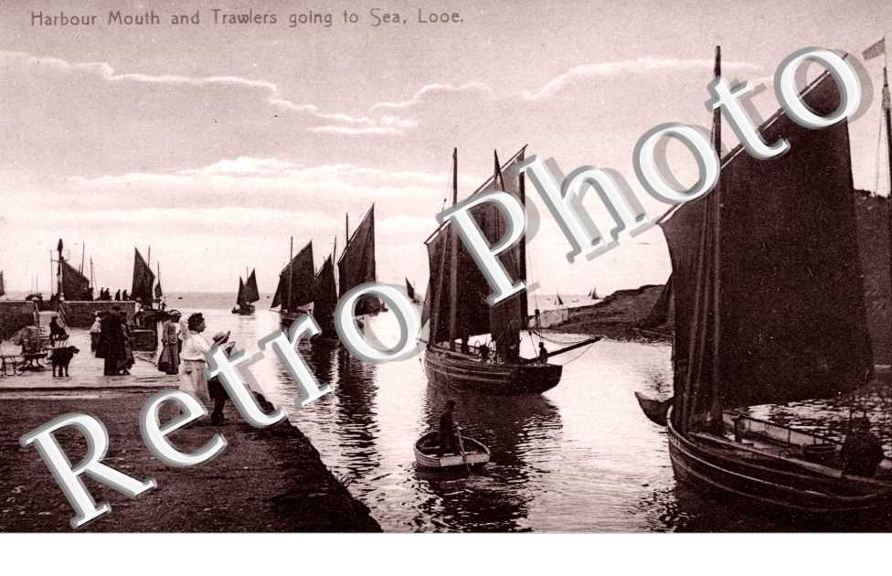 Harbour Mouth and Trawlers going to Sea