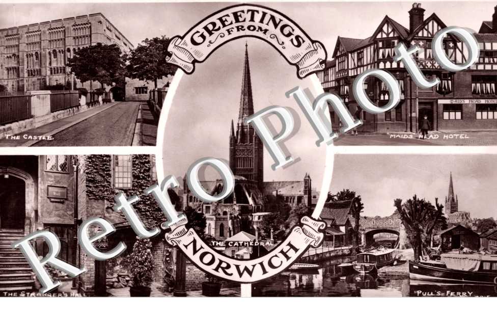 Maids Head Hotel, Pull's Ferry, the Castle, the Strangers' Hall
