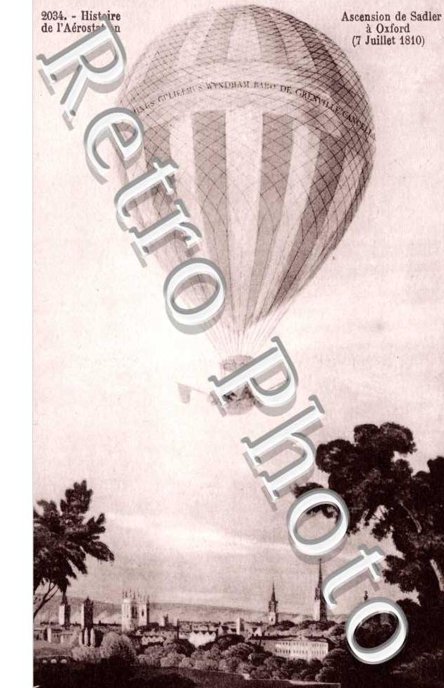 Ascencion de Sadler, Histoire de l'Aerostation