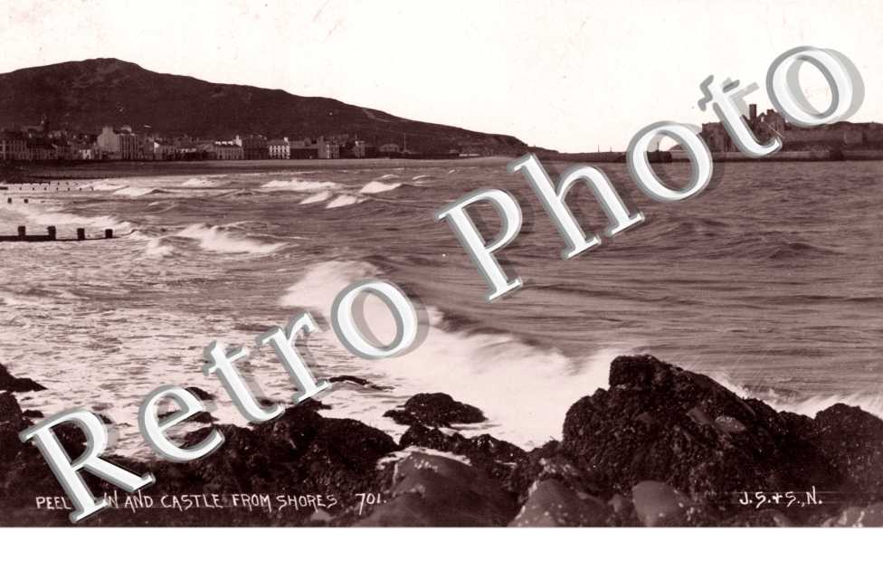 Peel Town and Castle from Shores