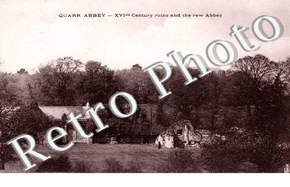 XVI th Century ruins and the rew Abbey
