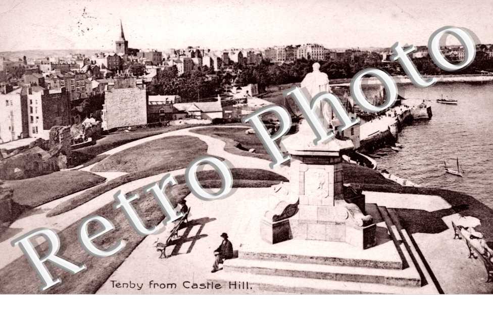 Tenby from Castle Hill