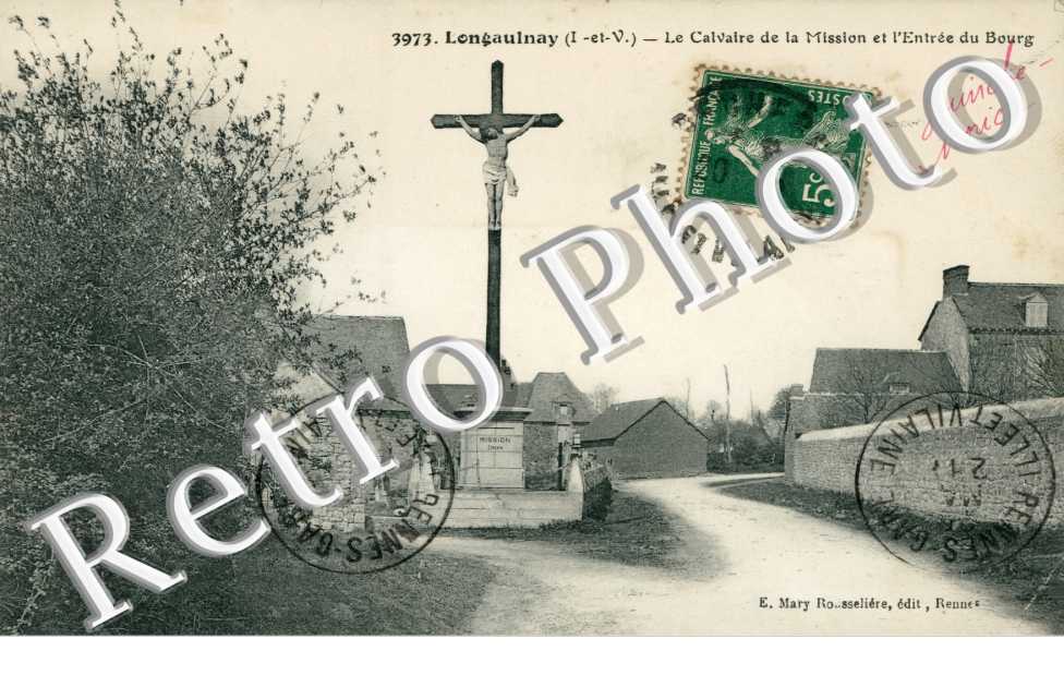 le Calvaire de la Mission et l'entree du bourg