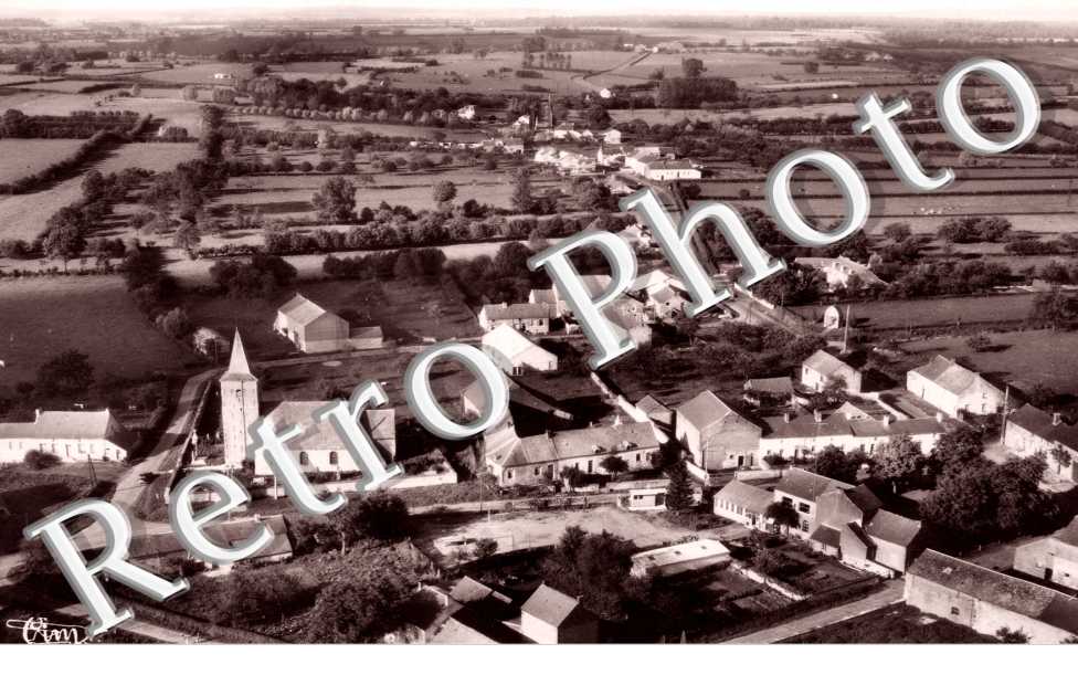 vue generale  aerienne - annees 50