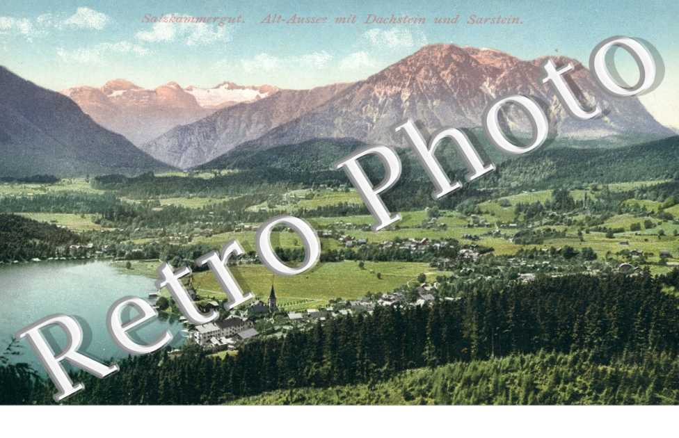 Salzkammergut, Alt-Aussee mit Dachstein und Sarstein